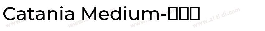 Catania Medium字体转换